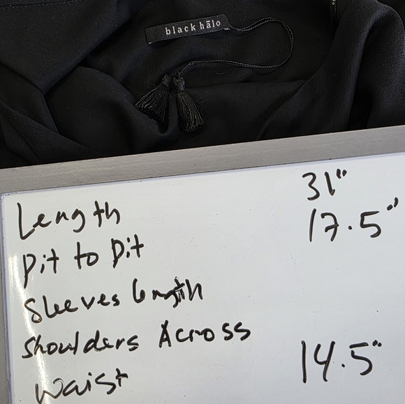 Black Halo One Shoulder  pleated upper  Romper - Picture 14 of 14